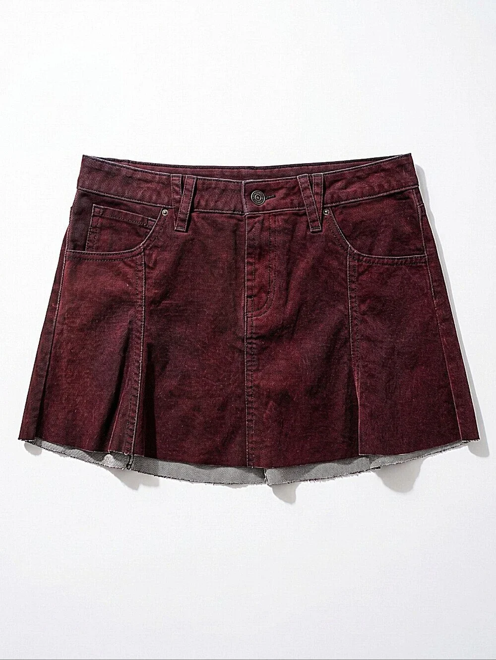 NWT! Wild Fable Women's Red Denim Mini Skirt